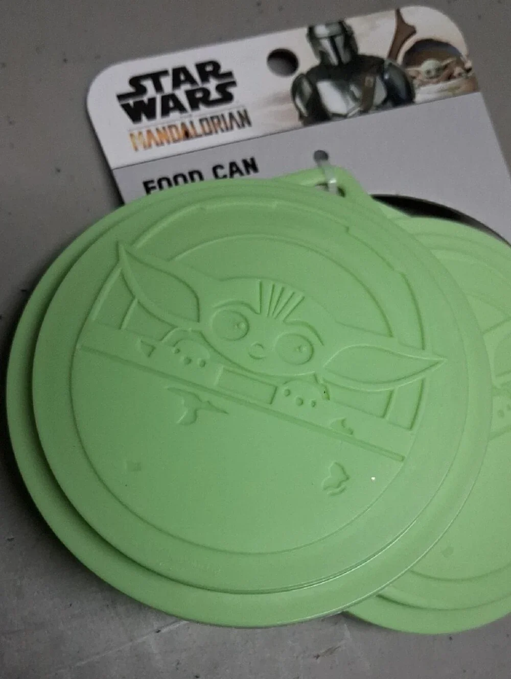 Star Wars Green Grogu Plastic Food Can Covers - 3 Pack